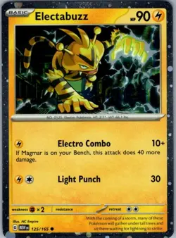 Electabuzz - (Cosmos Holo) 125/165 Promo Miscellaneous Cards & Products NM - Image 1