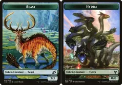 50 Token Cards - BEAST / HYDRA - Commander 2020 (C20) - Magic MTG FTG - Image 1