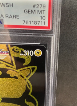 PSA 10 Pokemon Card Gem Mint Pikachu VMAX 279/184 Vmax Climax Gold UR Full Art - Image 3