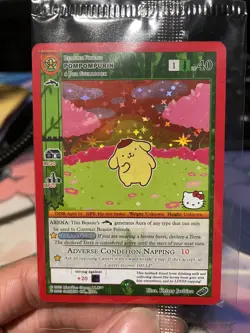 SDCC 2023 METAZOO X HELLO KITTY POMPOMPURIN COMIC CON EXCLUSIVE TRADING CARD - Image 1