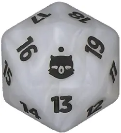 Magic The Gathering X Final Fantasy White Bundle Spindown D20 Die Dice (Moogle) - Image 1