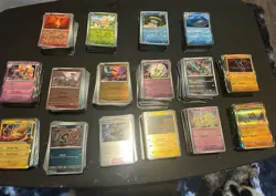 Pokemon Reverse Holo & Holo Collection 1600 Cards TCG Card Lot - Image 1