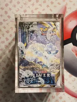 Pokemon TCG Sword & Shield Silver Tempest Booster Box Sealed w/ Acrylic - Image 2