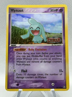 Pokemon TCG Wynaut 70/108 Power Keepers Reverse Holo Stamped NM - Image 1