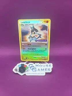 Pokemon Lucario Lv. 30 6/130 Stamped Reverse Holo Diamond & Pearl *CCGHouse* - Image 1