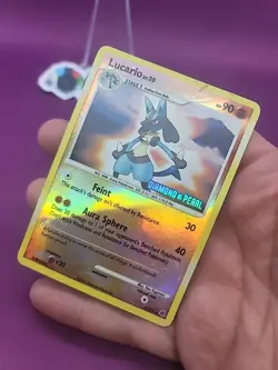 Pokemon Lucario Lv. 30 6/130 Stamped Reverse Holo Diamond & Pearl *CCGHouse* - Image 3
