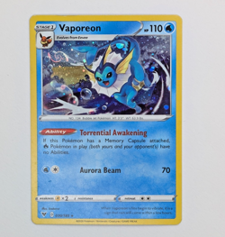 Vaporeon [HD SWIRL] - 030/185 - Cosmos Holo - Vivid Voltage Promo - Pokemon - LP - Image 1
