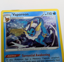 Vaporeon [HD SWIRL] - 030/185 - Cosmos Holo - Vivid Voltage Promo - Pokemon - LP - Image 3