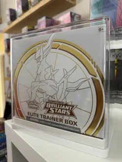 Pokemon TCG Brilliant Stars ETB Sealed w/ Target Clear Case - Image 1