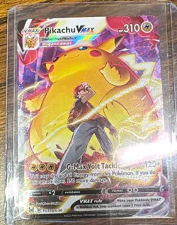 Pokemon Pikachu VMAX TG17/TG30 Full Art Trainer Gallery Holo Lost Origin NM - Image 1