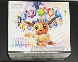 Scarlet & Violet Pokemon Prismatic Evolutions Elite Trainer Box ETB IN HAND NEW - Image 1