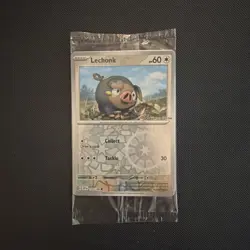 Lechonk Pokemon Center Stamp 155/198 Reverse Holo Sealed Promo - Image 1