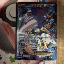 Pokemon Team Aqua's Kyogre EX Double Crisis Ultra Rare Holo 6/34 190 HP - Image 1