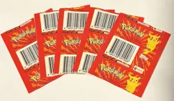Lot of (5) 1999 Topps Merlin Pokemon Stickers Series 1 Sealed Booster Packs - Image 4