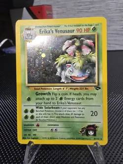 Pokemon Erika's Venusaur Gym Challenge Holo Rare Unlimited 4/132 English - Image 1