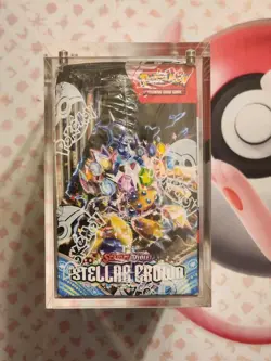Pokemon TCG Scarlet & Violet Stellar Crown Booster Box Factory Sealed w/ Acrylic - Image 2