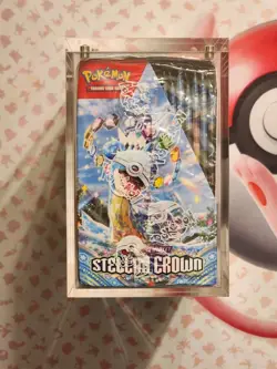 Pokemon TCG Scarlet & Violet Stellar Crown Booster Box Factory Sealed w/ Acrylic - Image 4