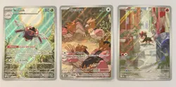 Pokemon Full Art Lot Spearow Ninjask Litleo IR NM - Image 1