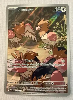 Pokemon Full Art Lot Spearow Ninjask Litleo IR NM - Image 2