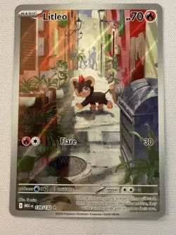 Pokemon Full Art Lot Spearow Ninjask Litleo IR NM - Image 4