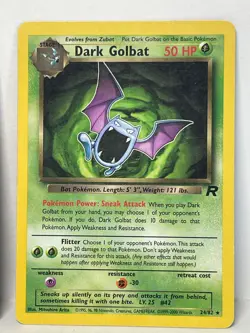 Pokemon Dark Golbat Team Rocket Rare Non Holo 24/82 - LP (B) - Image 1