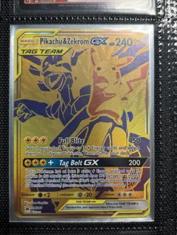 Pikachu & Zekrom GX Tag Team SM248 Promo Sun & Moon Pokemon 2021 - Image 1