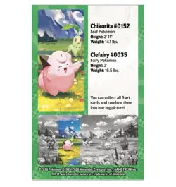 Pokemon TCG: Mega Evolution—Ascended Heroes Mini Tin: Clefairy & Chikorita ✨ - Image 3