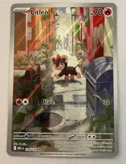 Pokemon Full Art Lot Spearow Ninjask Litleo IR NM - Image 4