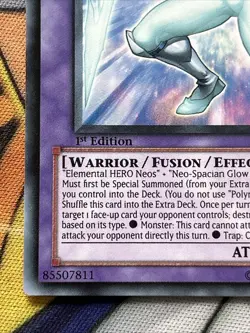 Elemental Hero Glow Neos LCGX-EN061 NM/LP Rare 1st Edition Yu-Gi-Oh - Image 4