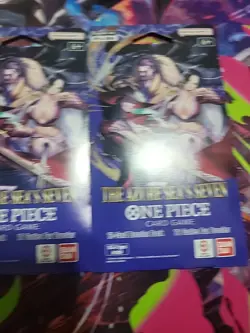 One Piece OP-14 Sleeved Booster Packs Lot of (5) Blister Packs Sealed - Image 2