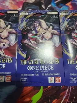 One Piece OP-14 Sleeved Booster Packs Lot of (5) Blister Packs Sealed - Image 3