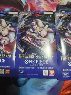 One Piece OP-14 Sleeved Booster Packs Lot of (5) Blister Packs Sealed - Image 4