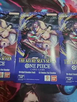 One Piece OP-14 Sleeved Booster Packs Lot of (5) Blister Packs Sealed - Image 5