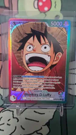 ONE PIECE CARD GAME - Monkey.D.Luffy OP13-001 (Alternate Art Leader) NM - Image 1