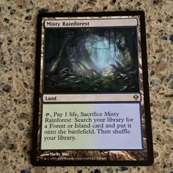 Misty Rainforest 220 Zendikar Regular MYG TCG CARD NM - Image 1