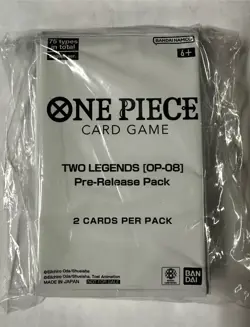 One Piece Card Game Two Legends 0P-08 Pre-Release Pack NEW/SEALED English - Image 1