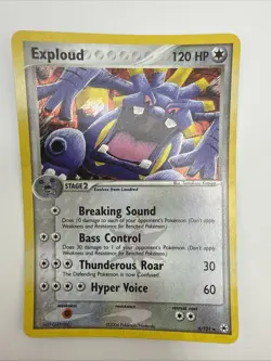 Exploud 6/101 EX Hidden Legends Reverse Holo Rare Pokemon Card - Image 3