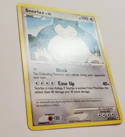 Snorlax 37/130 Diamond and Pearl Common Pokemon Card Moderate Play 2007 - Image 2