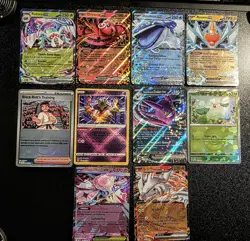 Pokemon Card Lot 10 Official TCG Cards Ultra Rare Included V+ HOLOS! - Image 1