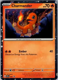 Charmander - (Cosmos Holo) 047 Promo SV: Scarlet & Violet Promo Cards NM - Image 1