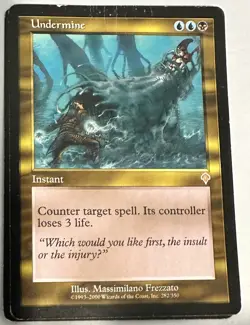 Undermine Invasion HEAVILY PLD Blue Black Rare MAGIC THE GATHERING - Image 2