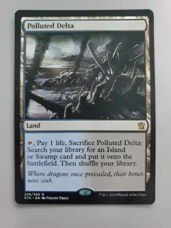 MTG Polluted Delta Khans of Tarkir 239/269 Regular Rare - Image 1