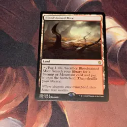 Bloodstained Mire X1 Mtg Khans Of Tarkir Nm - Image 1