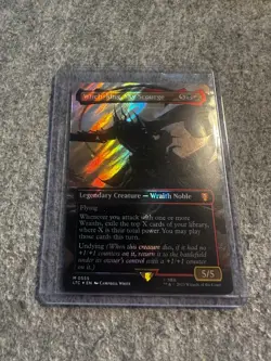 #555 MTG Witch-king, Sky Scourge - Borderless SURFE FOIL - Lord of the Rings - Image 1