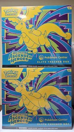 Pokemon TCG - Ascended Heroes Pokemon Center ETB (x2) NIB SEALED READY TO SHIP! - Image 1