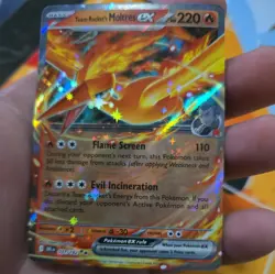 Team Rockets Moltres EX 31/182 Double Rare - Destined Rivals Pokemon TCG (NM) - Image 1