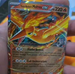 Team Rockets Moltres EX 31/182 Double Rare - Destined Rivals Pokemon TCG (NM) - Image 3
