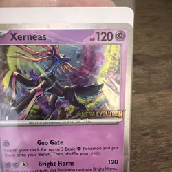 🔥Pokemon Xerneas Trading Card Holo 064/122 Mega Evolutions Stamp In Package - Image 4