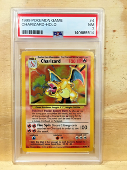1999 POKEMON GAME #4 CHARIZARD-HOLO PSA 7 - Image 1