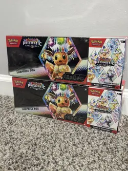 Pokemon Prismatic Evolutions Booster Surprise Box Bundle Nintendo TCG - Image 1